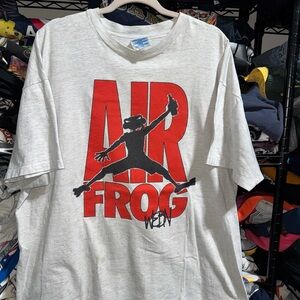 Vintage 90s Air Jordan “air Frog” Parody Shirt Size Xxl